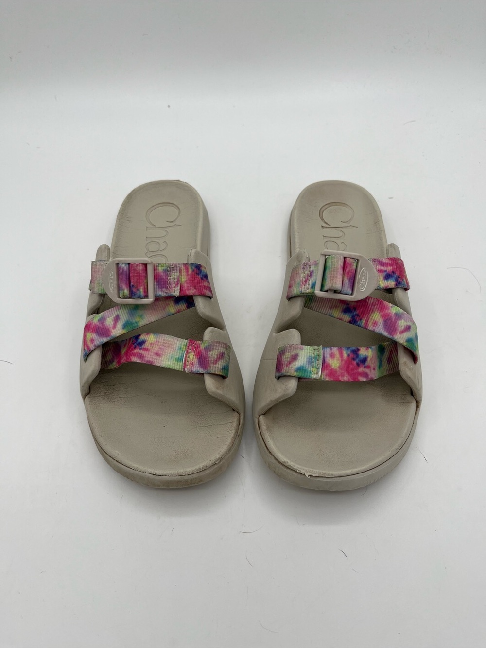Chaco Kids Chillo slip on tie dye sandals